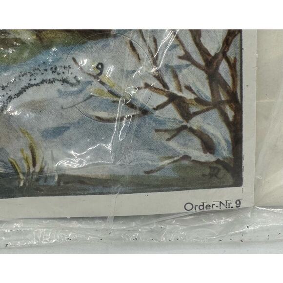 Vintage West Germany Stuttgart-Rohr Christmas Advent Calendar No 9 NISP - Picture 5 of 5